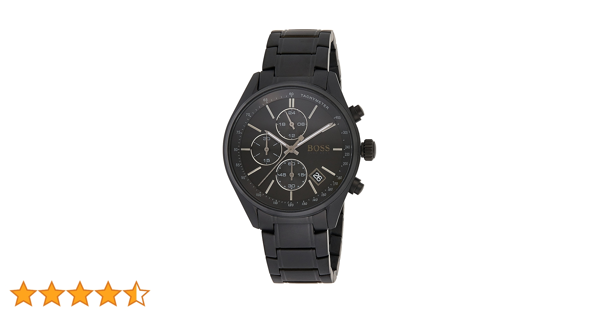 Hugo Boss Mens Chronograph Quartz Watch with Stainless Steel
